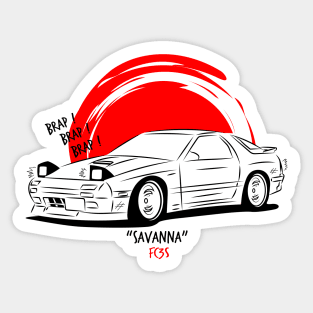 RX7 FC3S Draw Sticker